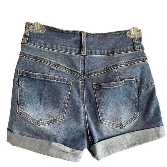Forever 21 Shorts Womens Size 25 High Waisted Stretchy Jorts Summer Classic Fun - Picture 4 of 7